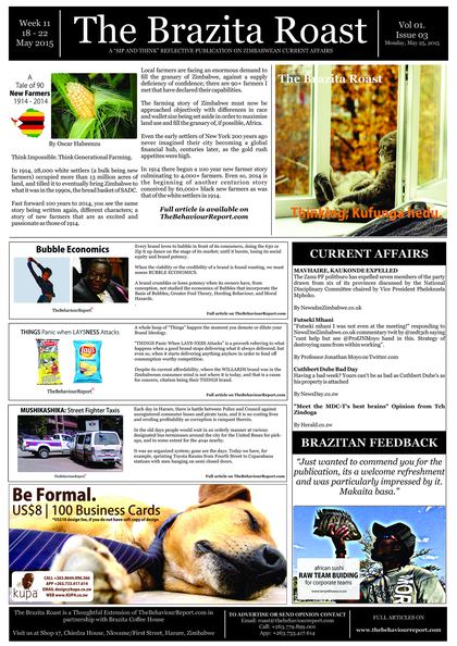 The Brazita Roast cover, Week 12, 2015