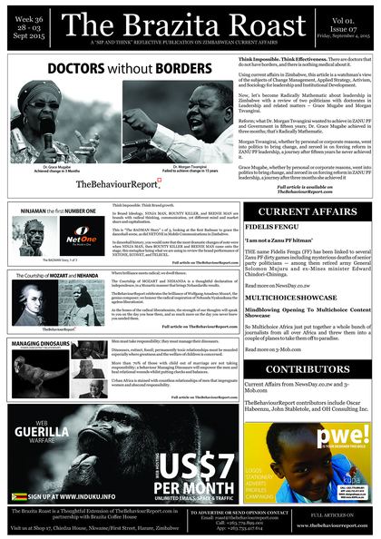 The Brazita Roast cover, Week 36, 2015