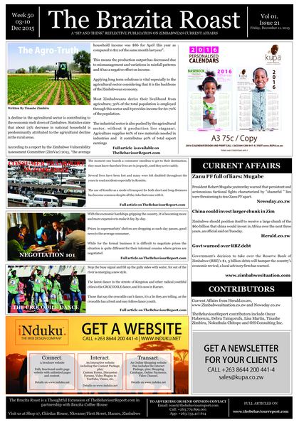 The Brazita Roast cover, Week 50