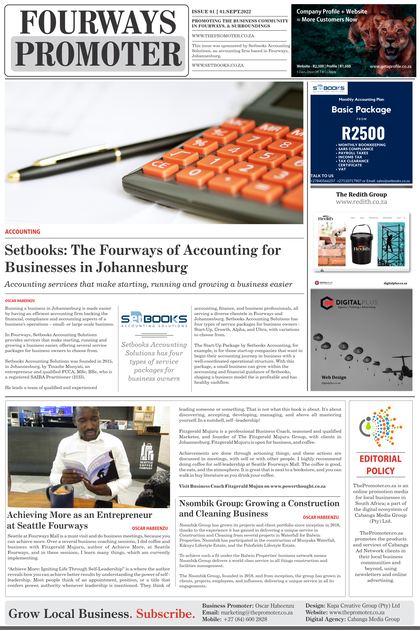 Fourways Promoter cover, Issue 001, September 2022